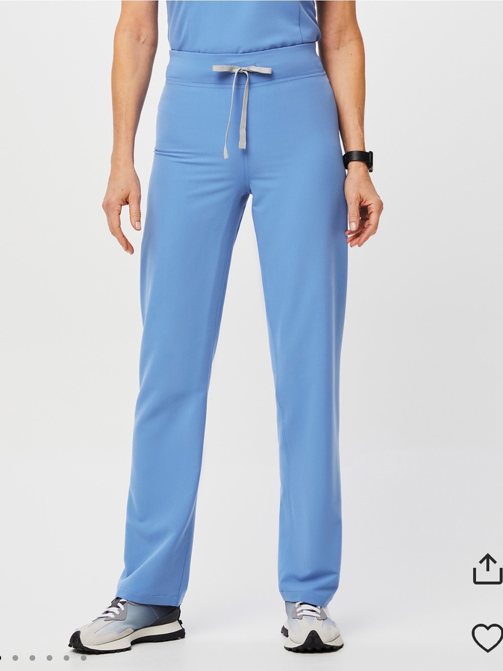 Figs Women's Ciel Blue Livingston Drawstring Scrub Pants